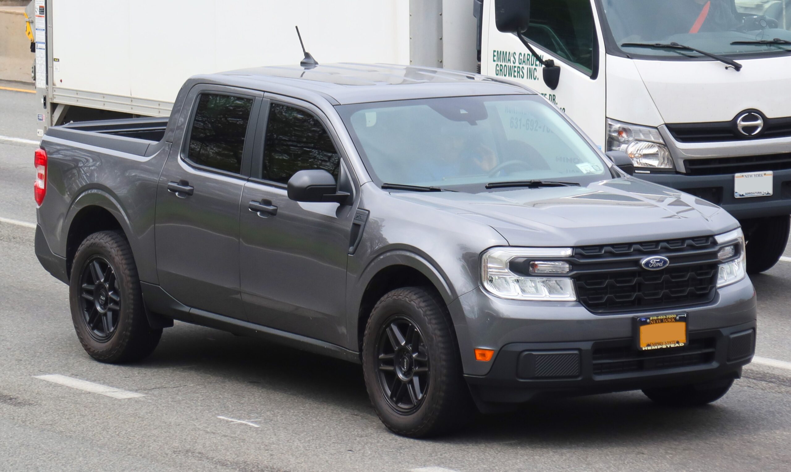 2022 Ford Maverick XL compact pickup, front view