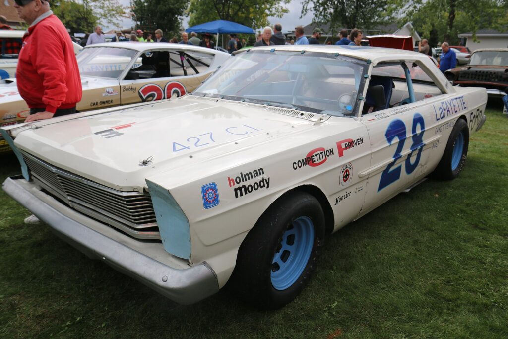 Fred Lorenzen Holman-Moody No. 28 Ford displayed at the 2016 Freedom Race Car Show