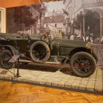 The Gräf & Stift Double Phaeton Archduke Franz Ferdinand was riding in when he was assassinated, on display at the Museum of Military History in Vienna