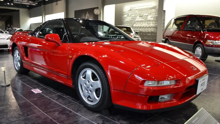 1991 Honda NSX (NA1F, manual) on display at the Toyota Automobile Museum in Nagakute, Japan