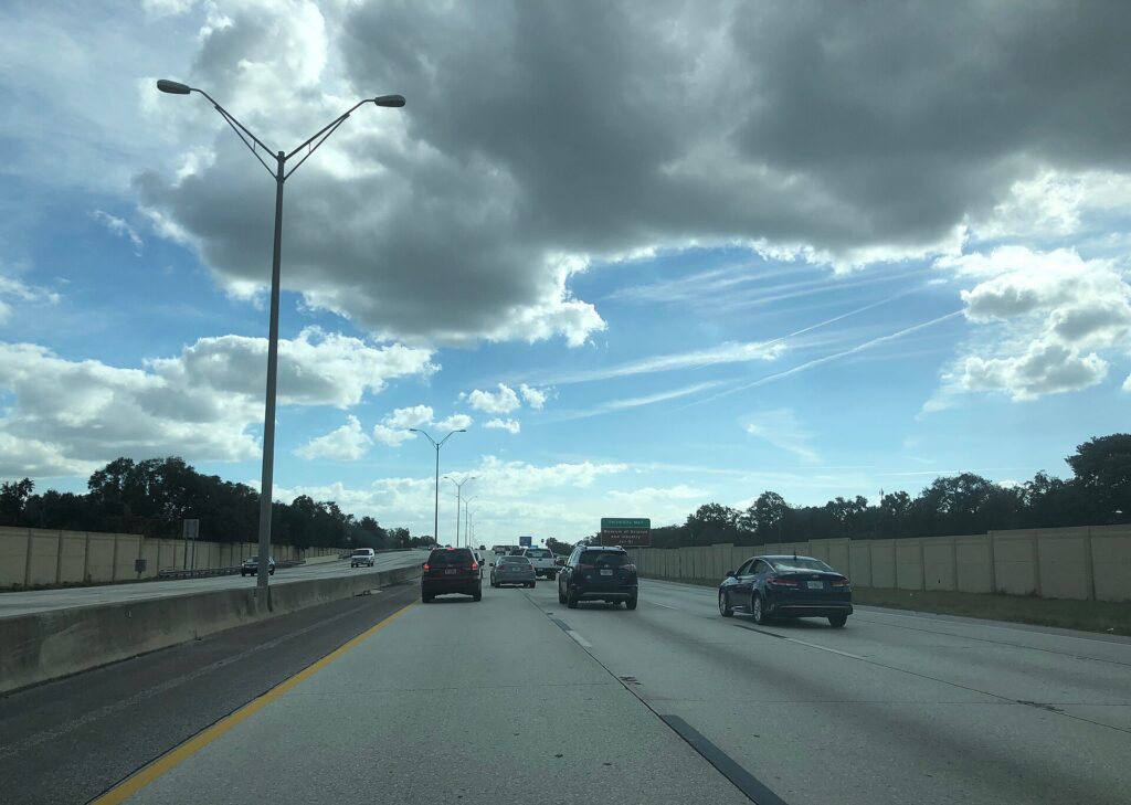 Traffic on Interstate 275 in Tampa, Florida