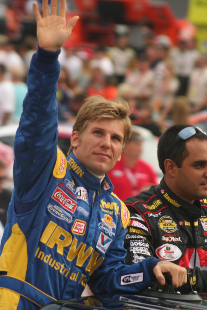 Jamie McMurray at Bristol Motor Speedway in August 2007