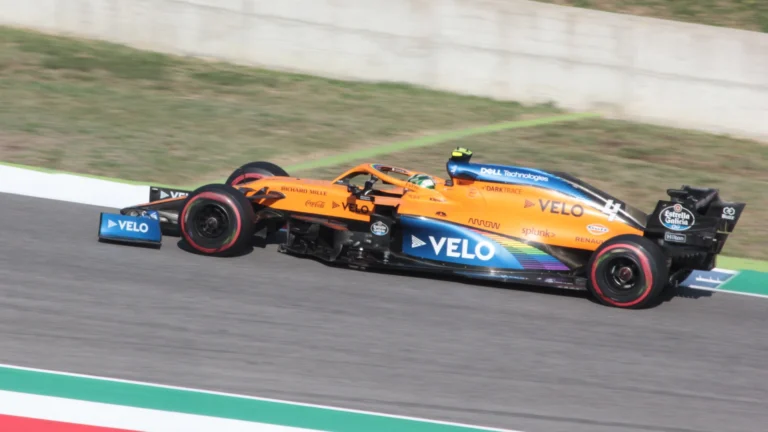 Formula 1 car on track during a Grand Prix weekend