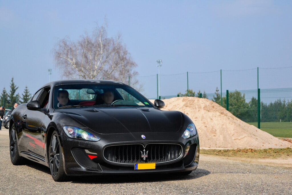 Black Maserati GranTurismo MC Stradale parked outdoors