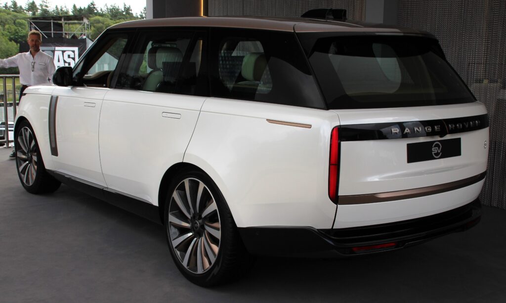 White 2022 Range Rover SV Autobiography at Goodwood