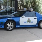 RCMP patrol car parked at Depot Division in Regina, Saskatchewan