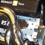 Renault RS27 2.4-litre V8 Formula 1 engine from 2007 on display