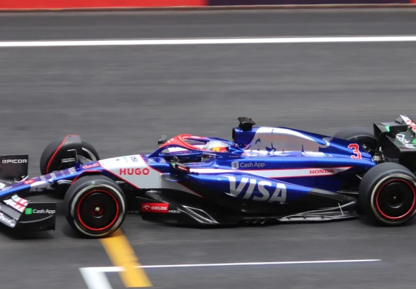 Daniel Ricciardo in a Racing Bulls VCARB01 at the 2024 Chinese Grand Prix