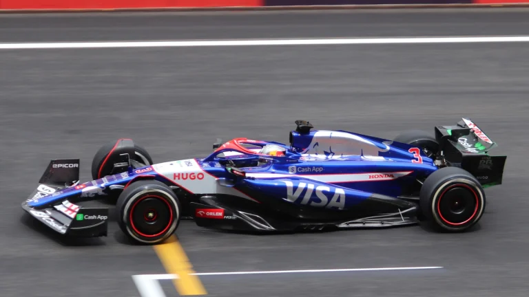 Daniel Ricciardo in a Racing Bulls VCARB01 at the 2024 Chinese Grand Prix
