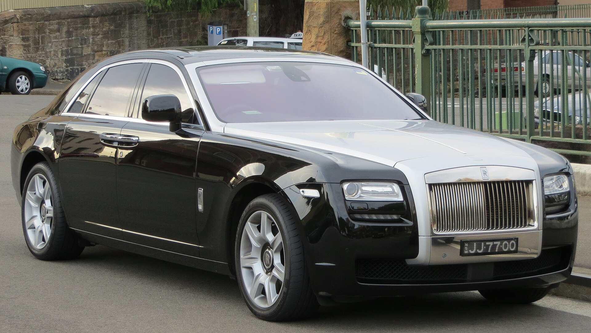 A Rolls-Royce Ghost sedan