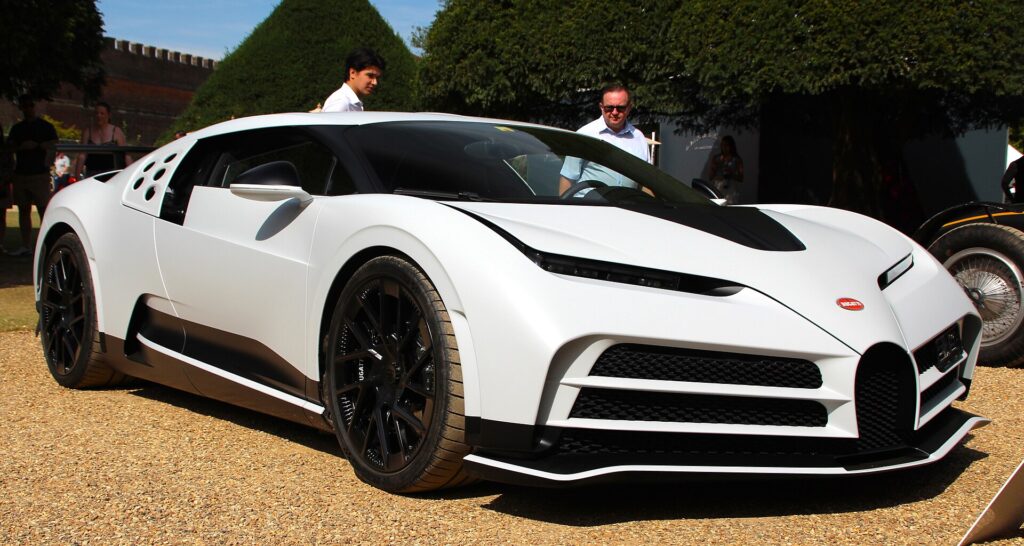 White Bugatti Centodieci, the rarest car in the Cristiano Ronaldo car collection