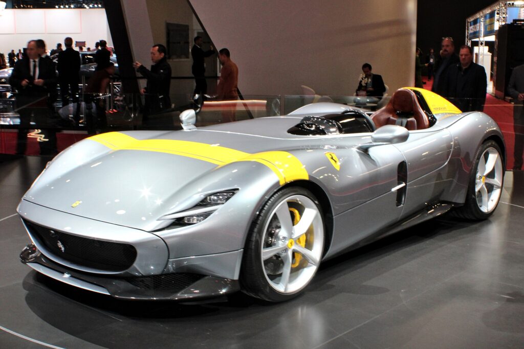 Ferrari Monza SP1 speedster, part of the Cristiano Ronaldo car collection