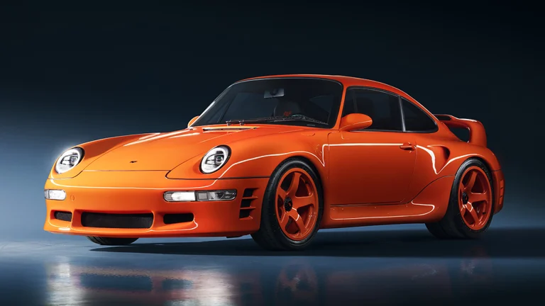1998 RUF Project Dragon in Dragon Fire Orange, front three-quarter view