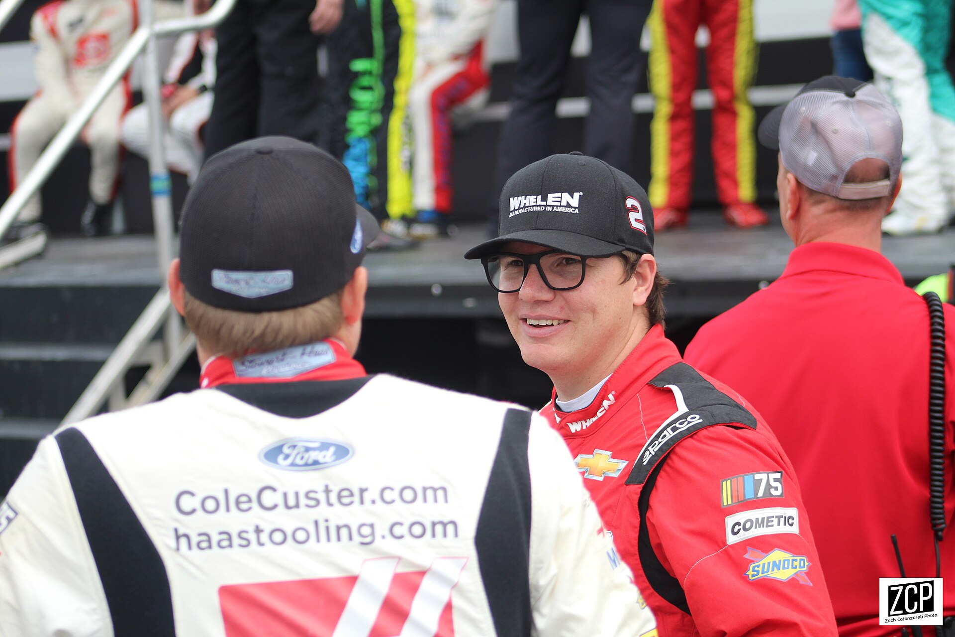 Sheldon Creed red No. 2 Chevrolet on a road course in 2023