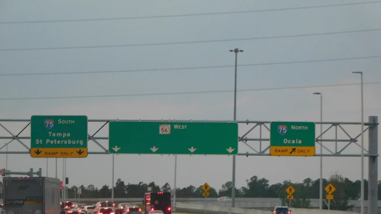State Road 56 at Interstate 75 in Wesley Chapel, Florida