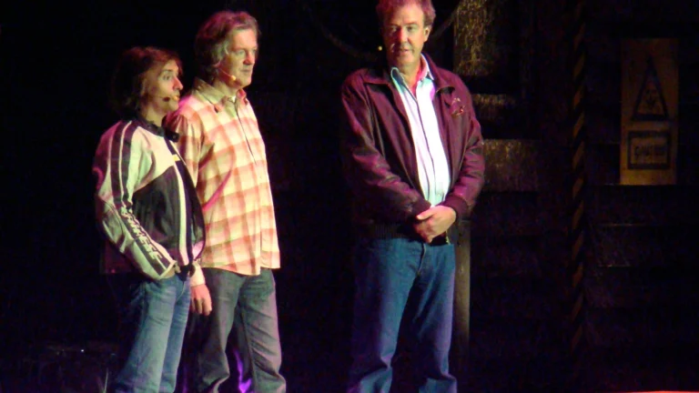 Top Gear presenters Richard Hammond, James May and Jeremy Clarkson
