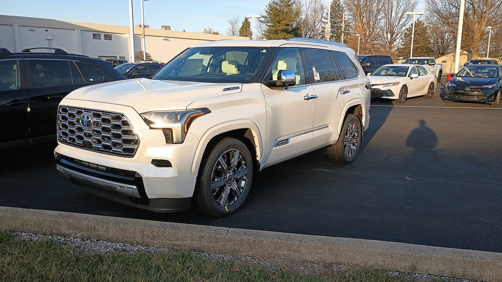 Front three-quarter view of a 2023 Toyota Sequoia SUV, file photo